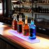 imageVEVOR LED Lighted Liquor Bottle Display 1 Tier 60 Inches Whiskey Rack Supports USB Illuminated Home Bar Shelf with RF Remote ampamp App Control 7 Static Colors Acrylic Lighted Shelf for 15 Bottles1 Step 24 Inches