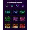 imageVEVOR LED Lighted Liquor Bottle Display 1 Tier 60 Inches Whiskey Rack Supports USB Illuminated Home Bar Shelf with RF Remote ampamp App Control 7 Static Colors Acrylic Lighted Shelf for 15 Bottles3 Step 20 Inches