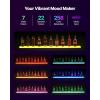 imageVEVOR LED Lighted Liquor Bottle Display 1 Tier 60 Inches Whiskey Rack Supports USB Illuminated Home Bar Shelf with RF Remote ampamp App Control 7 Static Colors Acrylic Lighted Shelf for 15 Bottles1 Step 60 Inches