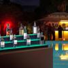 imageVEVOR LED Lighted Liquor Bottle Display 1 Tier 60 Inches Whiskey Rack Supports USB Illuminated Home Bar Shelf with RF Remote ampamp App Control 7 Static Colors Acrylic Lighted Shelf for 15 Bottles3 Step 60 Inches