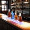 imageVEVOR LED Lighted Liquor Bottle Display 1 Tier 60 Inches Whiskey Rack Supports USB Illuminated Home Bar Shelf with RF Remote ampamp App Control 7 Static Colors Acrylic Lighted Shelf for 15 Bottles1 Step 30 Inches
