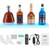 imageVEVOR LED Lighted Liquor Bottle Display 1 Tier 60 Inches Whiskey Rack Supports USB Illuminated Home Bar Shelf with RF Remote ampamp App Control 7 Static Colors Acrylic Lighted Shelf for 15 Bottles1 Step 24 Inches