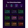 imageVEVOR LED Lighted Liquor Bottle Display 1 Tier 60 Inches Whiskey Rack Supports USB Illuminated Home Bar Shelf with RF Remote ampamp App Control 7 Static Colors Acrylic Lighted Shelf for 15 Bottles2 Step 20 Inches