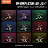 imageVEVOR LED Lighted Liquor Bottle Display 1 Tier 60 Inches Whiskey Rack Supports USB Illuminated Home Bar Shelf with RF Remote ampamp App Control 7 Static Colors Acrylic Lighted Shelf for 15 Bottles3 Step 16 Inches