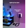 imageVEVOR LED Lighted Liquor Bottle Display 1 Tier 60 Inches Whiskey Rack Supports USB Illuminated Home Bar Shelf with RF Remote ampamp App Control 7 Static Colors Acrylic Lighted Shelf for 15 Bottles3 Step 70 Inches