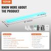 imageVEVOR LED Lighted Liquor Bottle Display 1 Tier 60 Inches Whiskey Rack Supports USB Illuminated Home Bar Shelf with RF Remote ampamp App Control 7 Static Colors Acrylic Lighted Shelf for 15 Bottles1 Step 40 Inches