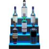 imageVEVOR LED Lighted Liquor Bottle Display 2 Tiers 30 Inches Supports USB Illuminated Home Bar Shelf with RF Remote ampamp App Control 7 Static Colors 14 H Timing Acrylic Lighted Shelf for 16 Bottles4 Tiers 16 Inches