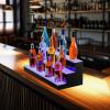 imageVEVOR LED Lighted Liquor Bottle Display 2 Tiers 30 Inches Supports USB Illuminated Home Bar Shelf with RF Remote ampamp App Control 7 Static Colors 14 H Timing Acrylic Lighted Shelf for 16 Bottles3 Tiers 30 Inches