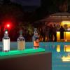 imageVEVOR LED Lighted Liquor Bottle Display 2 Tiers 30 Inches Supports USB Illuminated Home Bar Shelf with RF Remote ampamp App Control 7 Static Colors 14 H Timing Acrylic Lighted Shelf for 16 Bottles1 Tier 24 Inches
