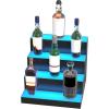 imageVEVOR LED Lighted Liquor Bottle Display 2 Tiers 30 Inches Supports USB Illuminated Home Bar Shelf with RF Remote ampamp App Control 7 Static Colors 14 H Timing Acrylic Lighted Shelf for 16 Bottles4 Tiers 16 Inches