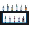 imageVEVOR LED Lighted Liquor Bottle Display 2 Tiers 30 Inches Supports USB Illuminated Home Bar Shelf with RF Remote ampamp App Control 7 Static Colors 14 H Timing Acrylic Lighted Shelf for 16 Bottles2 Tiers 48 Inches