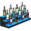 imageVEVOR LED Lighted Liquor Bottle Display 2 Tiers 30 Inches Supports USB Illuminated Home Bar Shelf with RF Remote ampamp App Control 7 Static Colors 14 H Timing Acrylic Lighted Shelf for 16 Bottles3 Tiers 40 Inches