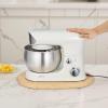 imageVEVOR Mixer Slider Mat for Tilt Head Kitchen Aid 558 Qt Stand Mixer kitchenaid Mixer Slider with PTFE Feet Kitchen Countertop Storage Accessories Moving Tray attachments Natural WoodFor 58 Qt Kitchenaid Mixer