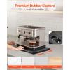 imageVEVOR Mixer Slider Mat for Tilt Head Kitchen Aid 558 Qt Stand Mixer kitchenaid Mixer Slider with PTFE Feet Kitchen Countertop Storage Accessories Moving Tray attachments Natural WoodWide  Medium 105D x 13W