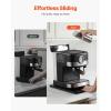 imageVEVOR Mixer Slider Mat for Tilt Head Kitchen Aid 558 Qt Stand Mixer kitchenaid Mixer Slider with PTFE Feet Kitchen Countertop Storage Accessories Moving Tray attachments Natural WoodDeep  Medium 145D x 95W
