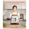 imageVEVOR Mixer Slider Mat for Tilt Head Kitchen Aid 558 Qt Stand Mixer kitchenaid Mixer Slider with PTFE Feet Kitchen Countertop Storage Accessories Moving Tray attachments Natural WoodFor 58 Qt Kitchenaid Mixer