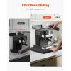 imageVEVOR Mixer Slider Mat for Tilt Head Kitchen Aid 558 Qt Stand Mixer kitchenaid Mixer Slider with PTFE Feet Kitchen Countertop Storage Accessories Moving Tray attachments Natural WoodWide  Large 13D x 16W