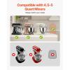 imageVEVOR Mixer Slider Mat for Tilt Head Kitchen Aid 558 Qt Stand Mixer kitchenaid Mixer Slider with PTFE Feet Kitchen Countertop Storage Accessories Moving Tray attachments Natural WoodFor 455 Qt Kitchenaid Mixer