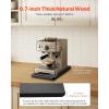 imageVEVOR Mixer Slider Mat for Tilt Head Kitchen Aid 558 Qt Stand Mixer kitchenaid Mixer Slider with PTFE Feet Kitchen Countertop Storage Accessories Moving Tray attachments Natural WoodDeep  Small 145D x 75W