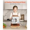 imageVEVOR Mixer Slider Mat for Tilt Head Kitchen Aid 558 Qt Stand Mixer kitchenaid Mixer Slider with PTFE Feet Kitchen Countertop Storage Accessories Moving Tray attachments Natural WoodFor 455 Qt Kitchenaid Mixer