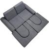 imageVEVOR Modular Kids Play Couch Toddler Sofa Bed Kids Chair Seat Playroom Furniture Grey