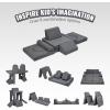 imageVEVOR Modular Kids Play Couch Toddler Sofa Bed Kids Chair Seat Playroom Furniture Grey