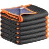 imageVEVOR Moving Blankets 6 Pcs 72 x 40 in 26 lbsdz Large Packing Blankets with Cotton Filling Heavy Duty Nonwoven Fabric Padded Moving Blanket for Shipping Wrapping Protecting Furniture6 Pcs26 lbsdz