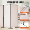 imageVEVOR Room Divider 3 Panel Room Divider Folding Privacy Screen and Portable Partition Divider for Room Separation Freestanding Room Partitions for Office Bedroom Study BeigeBeige
