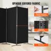 imageVEVOR Room Divider 3 Panel Room Divider Folding Privacy Screen and Portable Partition Divider for Room Separation Freestanding Room Partitions for Office Bedroom Study BeigeBlack
