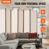 imageVEVOR Room Divider 3 Panel Room Divider Folding Privacy Screen and Portable Partition Divider for Room Separation Freestanding Room Partitions for Office Bedroom Study BeigeBeige