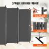 imageVEVOR Room Divider 3 Panel Room Divider Folding Privacy Screen and Portable Partition Divider for Room Separation Freestanding Room Partitions for Office Bedroom Study BeigeGrey