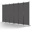 imageVEVOR Room Divider 3 Panel Room Divider Folding Privacy Screen and Portable Partition Divider for Room Separation Freestanding Room Partitions for Office Bedroom Study BeigeGrey
