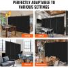 imageVEVOR Room Divider 3 Panel Room Divider Folding Privacy Screen and Portable Partition Divider for Room Separation Freestanding Room Partitions for Office Bedroom Study BeigeBlack