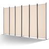 imageVEVOR Room Divider 3 Panel Room Divider Folding Privacy Screen and Portable Partition Divider for Room Separation Freestanding Room Partitions for Office Bedroom Study BeigeBeige