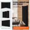 imageVEVOR Room Divider 3 Panel Room Divider Folding Privacy Screen and Portable Partition Divider for Room Separation Freestanding Room Partitions for Office Bedroom Study BeigeBlack