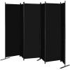 imageVEVOR Room Divider 3 Panel Room Divider Folding Privacy Screen and Portable Partition Divider for Room Separation Freestanding Room Partitions for Office Bedroom Study BeigeBlack
