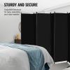 imageVEVOR Room Divider 3 Panel Room Divider Folding Privacy Screen and Portable Partition Divider for Room Separation Freestanding Room Partitions for Office Bedroom Study BeigeBlack