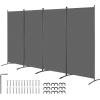 imageVEVOR Room Divider 3 Panel Room Divider Folding Privacy Screen and Portable Partition Divider for Room Separation Freestanding Room Partitions for Office Bedroom Study BeigeGrey