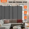 imageVEVOR Room Divider 3 Panel Room Divider Folding Privacy Screen and Portable Partition Divider for Room Separation Freestanding Room Partitions for Office Bedroom Study BeigeGrey