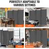 imageVEVOR Room Divider 3 Panel Room Divider Folding Privacy Screen and Portable Partition Divider for Room Separation Freestanding Room Partitions for Office Bedroom Study BeigeGrey