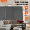 imageVEVOR Room Divider 3 Panel Room Divider Folding Privacy Screen and Portable Partition Divider for Room Separation Freestanding Room Partitions for Office Bedroom Study BeigeGrey