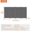 imageVEVOR Room Divider 3 Panel Room Divider Folding Privacy Screen and Portable Partition Divider for Room Separation Freestanding Room Partitions for Office Bedroom Study BeigeGrey