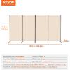 imageVEVOR Room Divider 3 Panel Room Divider Folding Privacy Screen and Portable Partition Divider for Room Separation Freestanding Room Partitions for Office Bedroom Study BeigeBeige