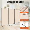 imageVEVOR Room Divider 3 Panel Room Divider Folding Privacy Screen and Portable Partition Divider for Room Separation Freestanding Room Partitions for Office Bedroom Study BeigeBeige