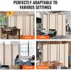 imageVEVOR Room Divider 3 Panel Room Divider Folding Privacy Screen and Portable Partition Divider for Room Separation Freestanding Room Partitions for Office Bedroom Study BeigeBeige