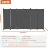 imageVEVOR Room Divider 3 Panel Room Divider Folding Privacy Screen and Portable Partition Divider for Room Separation Freestanding Room Partitions for Office Bedroom Study BeigeGrey