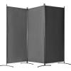 imageVEVOR Room Divider 3 Panel Room Divider Folding Privacy Screen and Portable Partition Divider for Room Separation Freestanding Room Partitions for Office Bedroom Study BeigeGrey