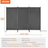 imageVEVOR Room Divider 3 Panel Room Divider Folding Privacy Screen and Portable Partition Divider for Room Separation Freestanding Room Partitions for Office Bedroom Study BeigeGrey