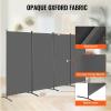 imageVEVOR Room Divider 3 Panel Room Divider Folding Privacy Screen and Portable Partition Divider for Room Separation Freestanding Room Partitions for Office Bedroom Study BeigeGrey