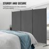 imageVEVOR Room Divider 3 Panel Room Divider Folding Privacy Screen and Portable Partition Divider for Room Separation Freestanding Room Partitions for Office Bedroom Study BeigeGrey